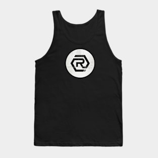 White Sticker Logo Tank Top